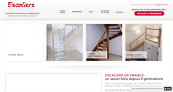 Desktop Screenshot of escaliers-de-france.com