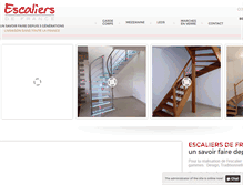 Tablet Screenshot of escaliers-de-france.com